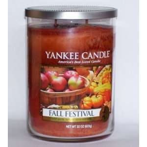 Fall Festival   2 Wick 22 oz Large Tumbler Jar Yankee Candle  