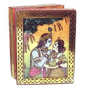 Radha Krishna Rosewood Jewelry Box