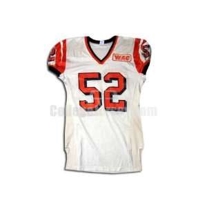  White No. 52 Game Used UTEP Russell Football Jersey (SIZE 