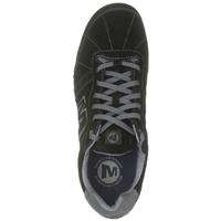 MERRELL MENS MILES SUEDE LEATHER BLACK TRAINERS SIZE UK 8   12 