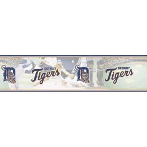   Tigers MLB Prepasted Wall Border, 6 Inch by 15 Foot