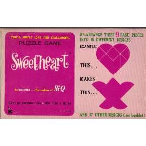  Sweetheart Puzzle Game Vintage 