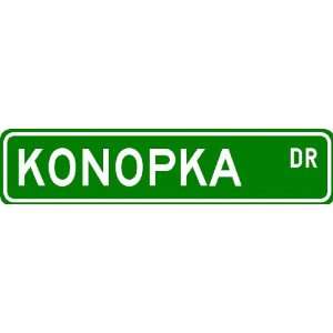 KONOPKA Street Sign ~ Personalized Family Lastname Sign ~ Gameroom 