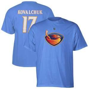 Reebok Atlanta Thrashers #17 Ilya Kovalchuk Light Blue Player T shirt 