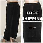 Chicos Travelers BROWN Slinky Stretch Cropped Cargo Pants 3 L/XL 