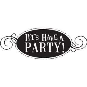  Lets Have A Party   Rubber Stamps Arts, Crafts & Sewing