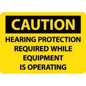 C679RB   Caution, Hearing Protection Required While Equipment Is 