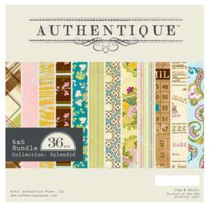 New 2011 Authentique SPLENDID 6x6 Paper Pad  