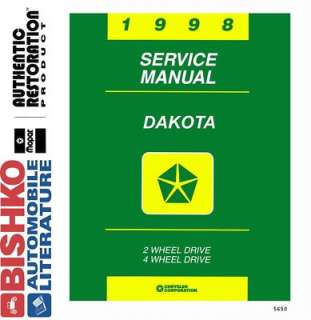 1998 DODGE DAKOTA TRUCK Shop Service Repair Manual CD  