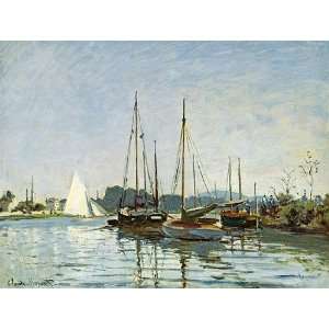  Claude Monet Bateaux de Plaisance  Art Reproduction Oil 
