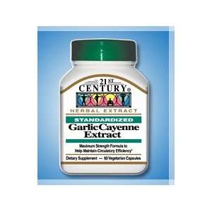  Garlic Cayenne Extract   60 Vegetarian Capsules Health 
