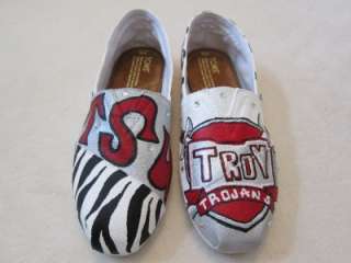 CUSTOM HAND PAINTED Toms canvas shoes flats  