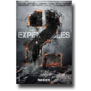  The Expendables 2 Poster   2012 Movie Flyer 11 X 17   Wall 