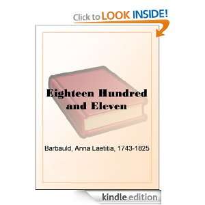 Eighteen Hundred and Eleven Anna Laetitia Barbauld  