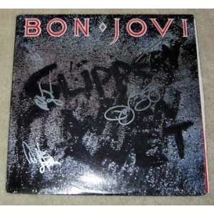 BON JOVI autographed SIGNED slippery/wet ALBUM *proof