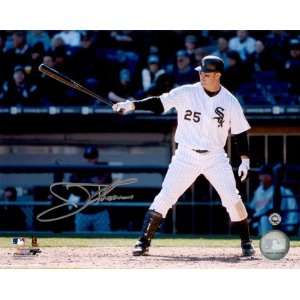 Autographed Thome Picture   POINTING BATW8x10  Sports 