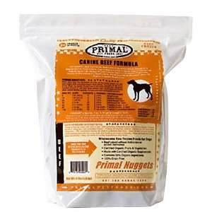  Primal Pet Foods Raw Dog Food Beef Nuggets 4 lbs Pet 
