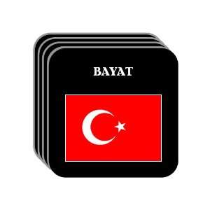  Turkey   BAYAT Set of 4 Mini Mousepad Coasters 