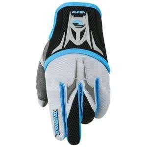  Answer Racing Alpha Gloves   Medium/Sky Blue Automotive