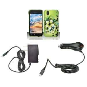 LG Marquee (Sprint / Boost Mobile) Premium Combo Pack   Green Hibiscus 