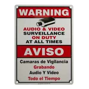   Warning Sign   On Duty   Bilingual English / Spanish Aviso  