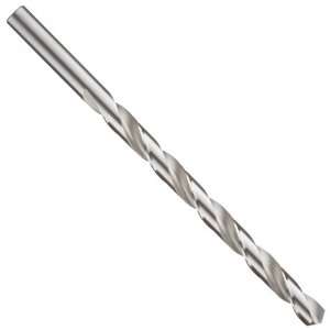  Long Length Drill Bit, Uncoated (Bright) Finish, Round Shank, Spiral 