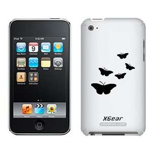  5 Butterflies on iPod Touch 4G XGear Shell Case 