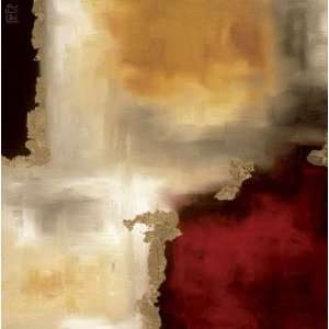 Laurie Maitland 24W by 24H  Crimson Accent I CANVAS 