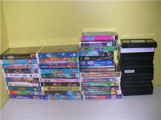 Lot of 46 Childrens Movies VHS Toy Story, Pinocchio and more  