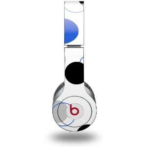 Lots of Dots Blue on White Decal Style Skin (fits genuine Beats Solo 
