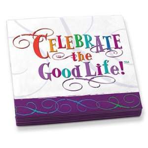   Celebrate The Good Life Napkins, 20 Per Pack