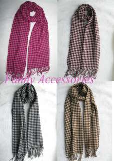 Houndstooth Hound tooth Long Neck Scarf for Winter  