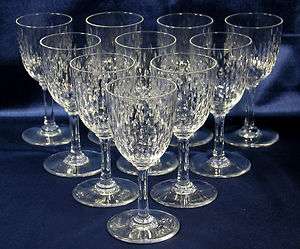 BACCARAT ART GLASS PARIS PORT WINES (10) *  USA *  
