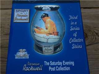 NORMAN ROCKWELL BEER STEIN FISHERMAN THEMED  