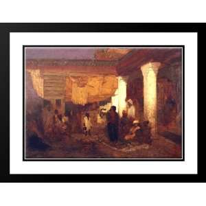 Tiffany, Louis Comfort 38x28 Framed and Double Matted Snake Charmer at 