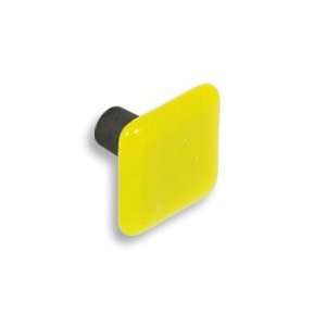 334 CKP Brand Canary Yellow Art Glass Knob With Oil Rubbed Bronze 