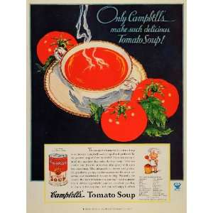  1933 Ad Campbells Condensed Tomato Soup Can Varieties 
