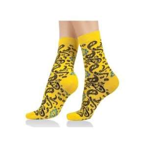  Lucci Autumn Crew Sock   Yellow