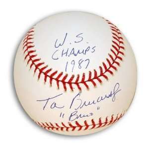 Tom Brunansky Autographed/Hand Signed Baseball Inscribed WS Champs 
