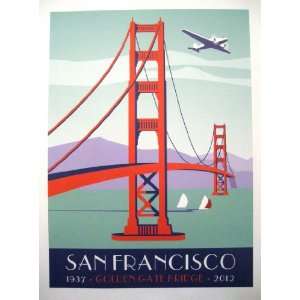 Commemorative San Francisco Golden Gate Bridge 75th Anniversary Poster