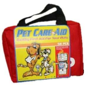  Premium Pet First Aid Kit for Dogs and Cats   58 Pc Soft 