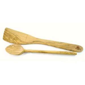  Berard Olive Wood Duo, Spatula and Stew Spoon Kitchen 