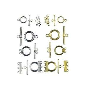   Set Toggle Silver/gold   Jewelry Basics Finding Arts, Crafts & Sewing