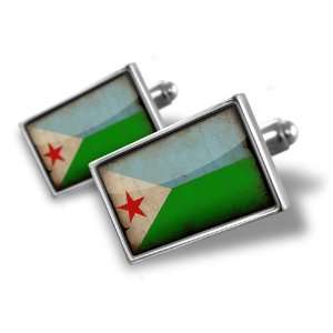   Djibouti Flag   Hand Made Cuff Links A MANS CHOICE Jewelry