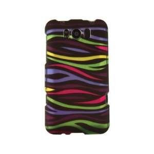   Phone Protector Cover Case Rainbow Zebra For HTC Titan Cell Phones