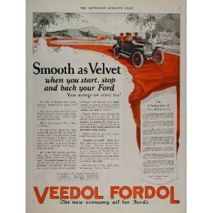  1928 Ad VEEDOL Fordol Motor Oil Tide Water Ford Car 
