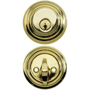 Mortise Lock Parts. Solid Brass Single Cylinder Low Profile Deadbolt