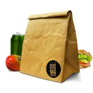  Brown Paper Bag  INSULATED Lunch Bag