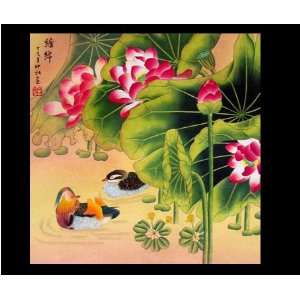  Feng Shui Love Painting. Love Birds Painting Mandarin 
