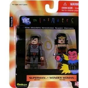   Universe MiniMates Wave 8 Superman and WonderWoman (Red Son Versions